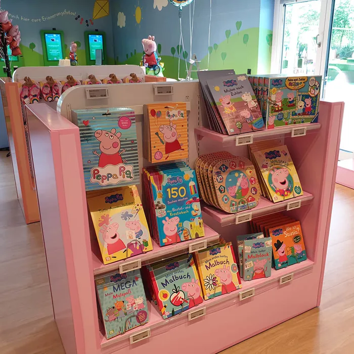 PEPPA PIG Park Shop offering Peppa Pig Books