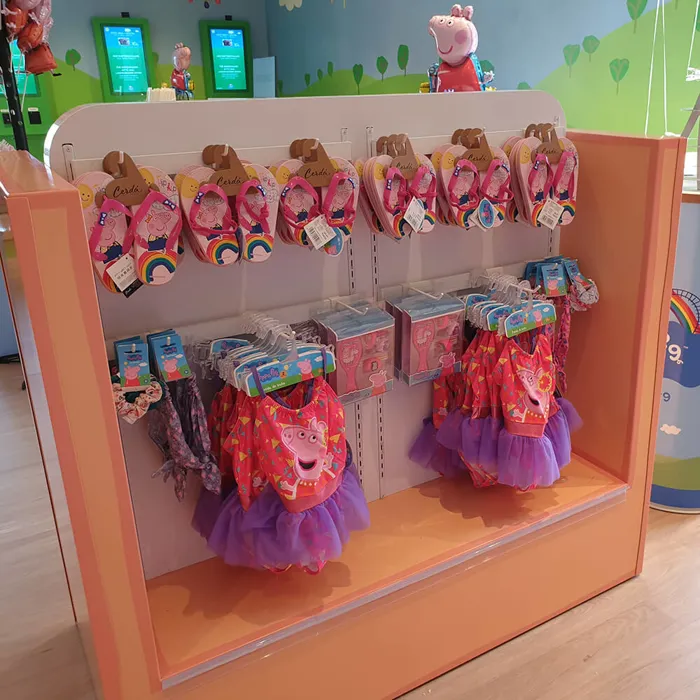 PEPPA PIG Park Shop offering Peppa clothing for little girls